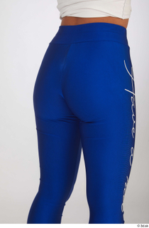  Zuzu Sweet blue leggings buttock dressed sports thigh 0004.jpg